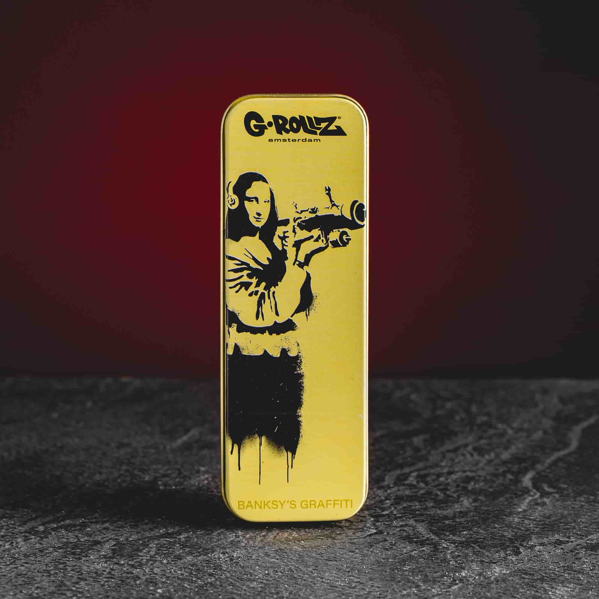 CBD virágláda Banksy design hhc cbd preroll közös virágok dove mona lisa