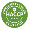 A HACCP tanúsító logó megerősíti a Kratom World elkötelezettségét termékei legmagasabb minőségének és biztonságának biztosítása iránt.