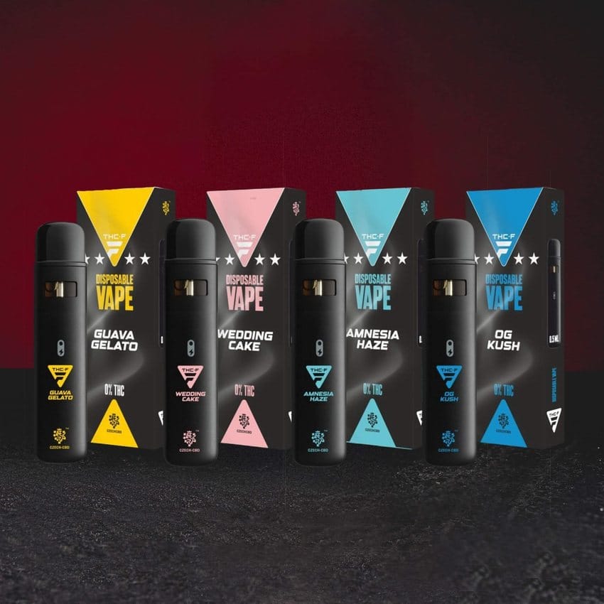 Kratom World Dispod THF kollekció – OG Kush, Amnesia Haze, Guava Gelato és Wedding Cake egy készletben, prémium THF egyhasználatos vape sorozat sativa hatással, markáns terpénprofilokkal és egységes Kratom World minőséggel.