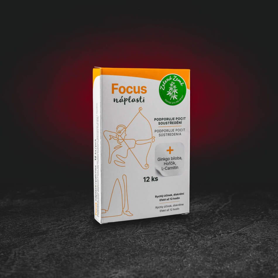 Funkcionális Focus tapaszok 12 db – tapaszok a koncentráció és a mentális teljesítmény támogatására
