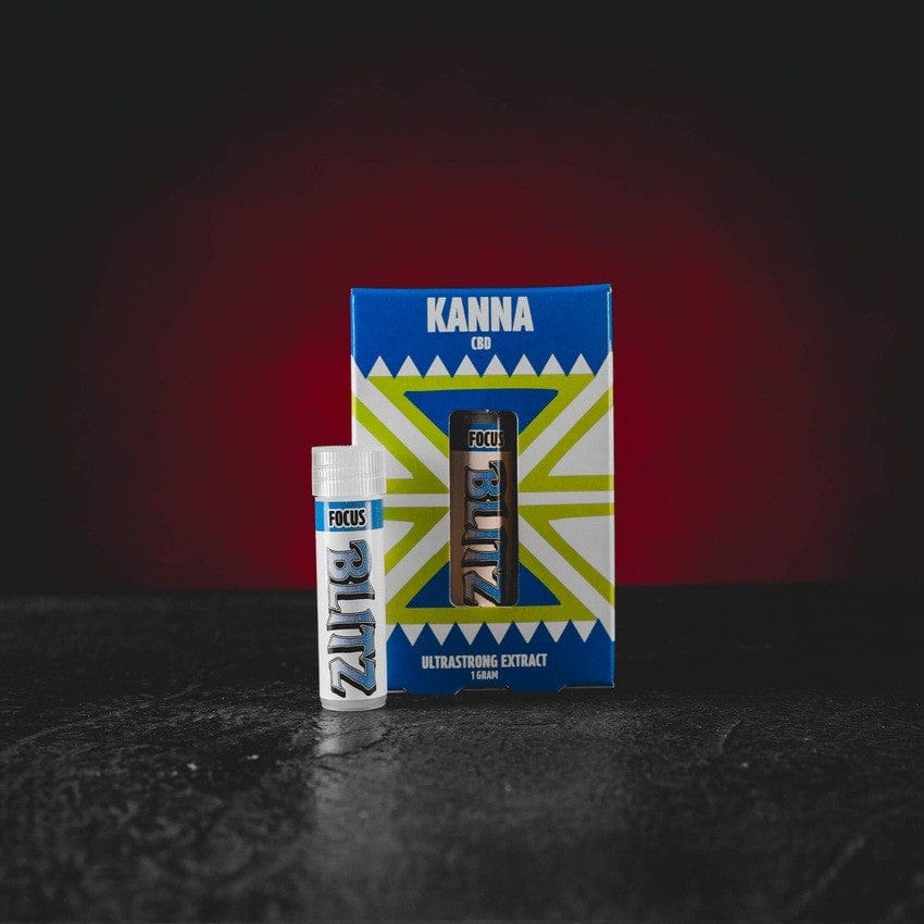 Kanna Blitz Focus 1g – kanna kivonat CBD-vel a jobb hangulatért és éles elméért.