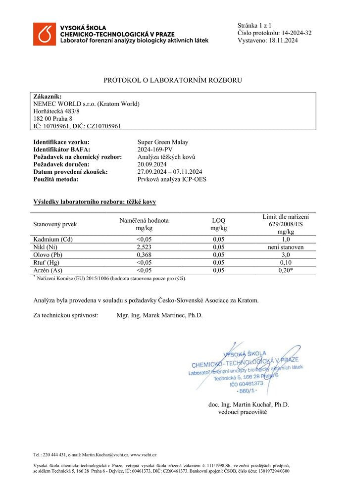 kratom világ laboratóriumi tesztek nehézfémek kratom tesztek kratom eladás magyarországi kratom tesztelt laboratórium által tesztelt kratom super green malay