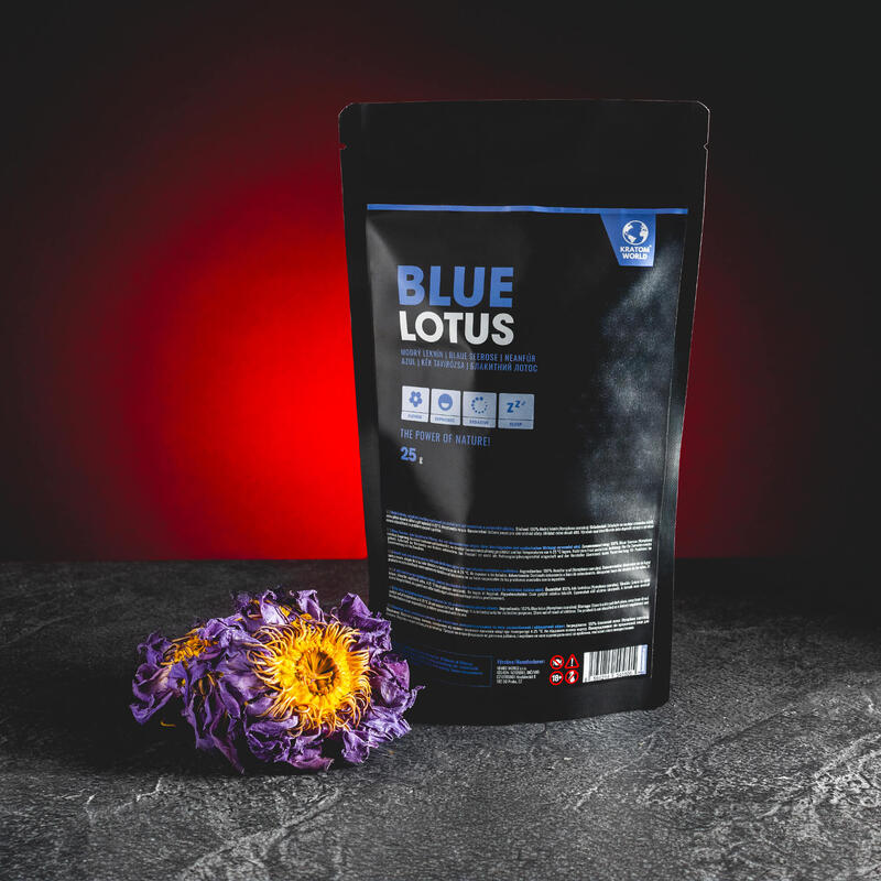 BLUE LOTUS (FINOM POR) Kratom World Személyes kollekció Magyarország Relaxáció Szexuális stimuláció