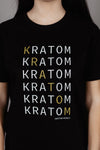 Kratom World tričko Kratom Kratom dámské detail designu